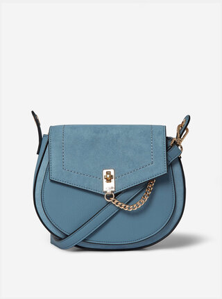 Modrá crossbody kabelka s detaily v semišové úpravě Dorothy Perkins