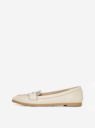 Béžové mokasíny s hadím vzorem Dorothy Perkins