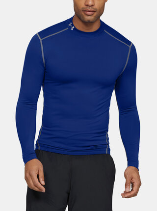 Modré pánské tričko Mock Under Armour