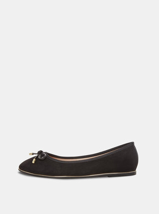 Černé baleríny v semišové úpravě Dorothy Perkins