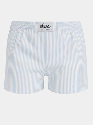 Bílo-modré dámské pruhované trenýrky El.Ka Underwear