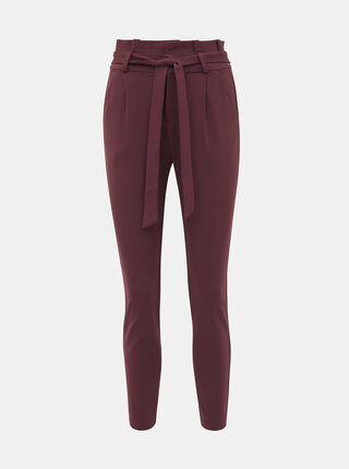 Vínové kalhoty VERO MODA