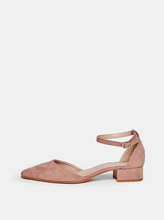 Starorůžové lodičky v semišové úpravě Dorothy Perkins