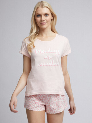 Světle růžové pyžamo Dorothy Perkins