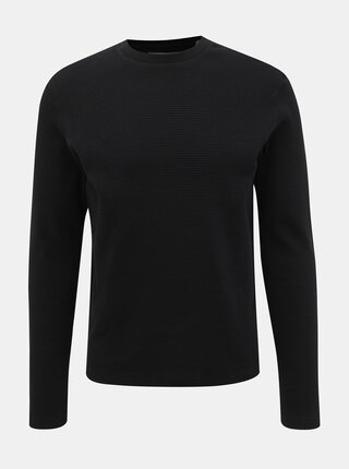 Černý basic svetr Jack & Jones Core Saturn