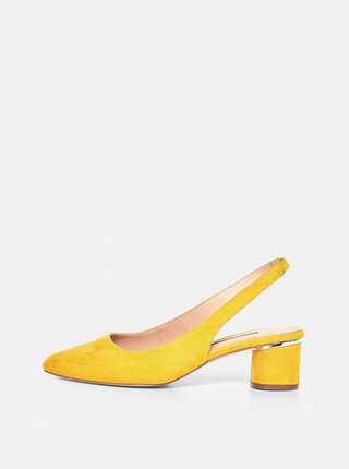 Hořčicové lodičky v semišové úpravě Dorothy Perkins