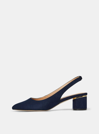 Tmavě modré lodičky v semišové úpravě Dorothy Perkins
