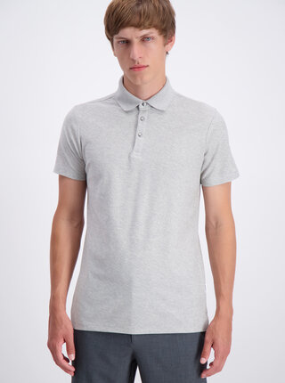 Světle šedé basic polo tričko Lindbergh