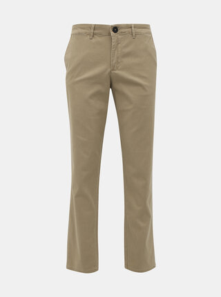Béžové slim fit chino kalhoty Selected Homme Yard