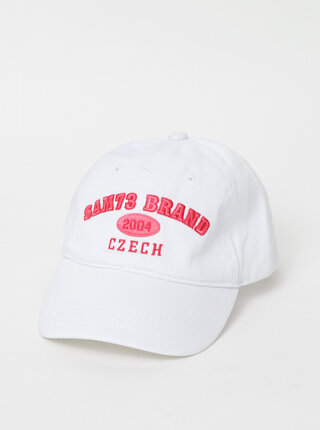Bílá dámská kšiltovka s motivem SAM 73