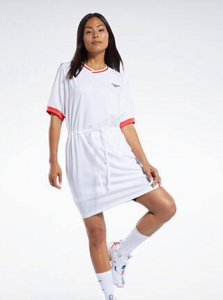Bílé šaty s výšivkou Reebok