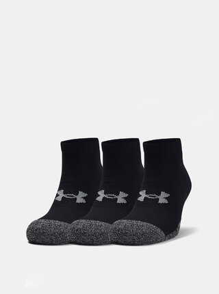 Sada tří párů černých ponožek Heatgear Under Armour