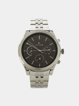 Pánské hodinky s nerezovým páskem ve stříbrné barvě Tommy Hilfiger