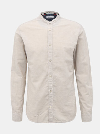 Krémová košile s příměsí lnu Jack & Jones Summer