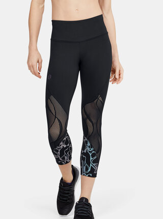 Černé dámské zkrácené legíny Rush Under Armour