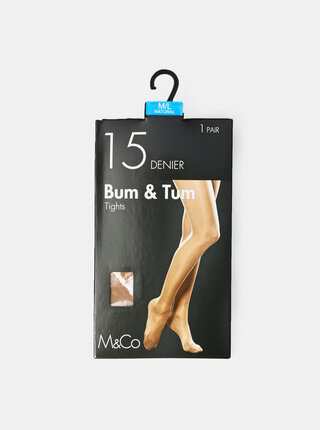 Tělové punčochové kalhoty M&Co 15 DEN