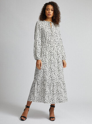 Bílé květované maxišaty Dorothy Perkins Tall