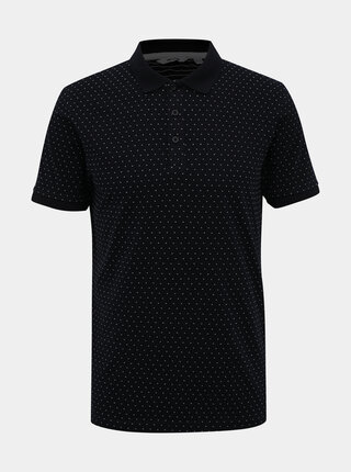 Černé vzorované polo tričko ONLY & SONS Keen