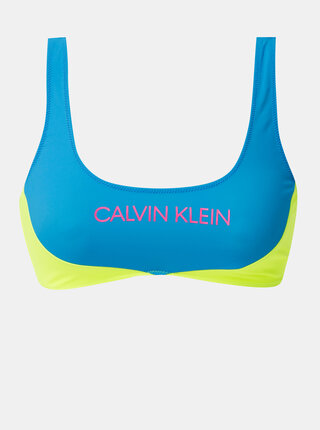 Žluto-modrý horní díl plavek Calvin Klein Underwear