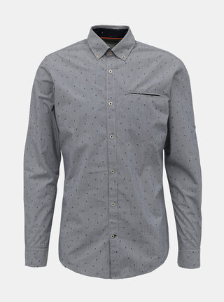 Šedá vzorovaná košile Jack & Jones Paris