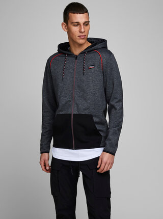 Tmavě šedá mikina Jack & Jones Colts