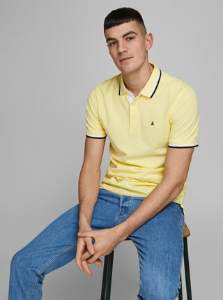 Žltá polokošeľa Jack & Jones Paulos