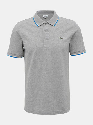 Šedé pánské polo tričko Lacoste