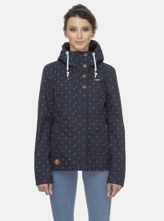 Tmavě modrá dámská vzorovaná bunda Ragwear Lynx