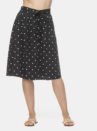 Černá puntíkovaná sukně Ragwear Lejla Dots