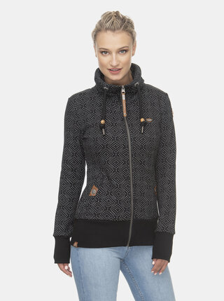 Černá dámská puntíkovaná mikina Ragwear Rylie