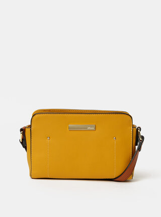Hořčicová crossbody kabelka Hampton