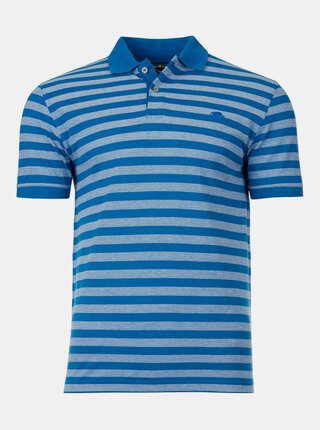 Modré pruhované polo tričko Raging Bull