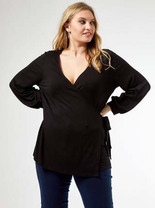 Černá halenka Dorothy Perkins Curve