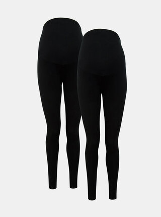 Sada dvou černých těhotenských legín Dorothy Perkins Maternity