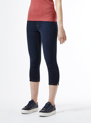 Tmavě modré 3/4 skinny fit džíny Dorothy Perkins
