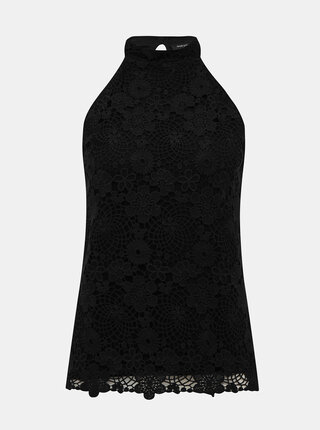 Černý krajkový top Dorothy Perkins