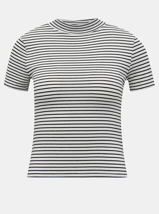 Černo-bílý pruhovaný crop top TALLY WEiJL