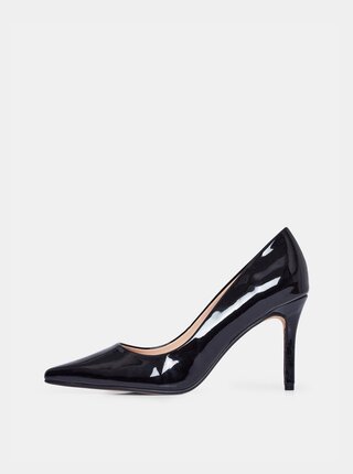 Černé lesklé lodčiky Dorothy Perkins