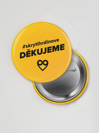 Placka DĚKUJEME #skrytihrdinove