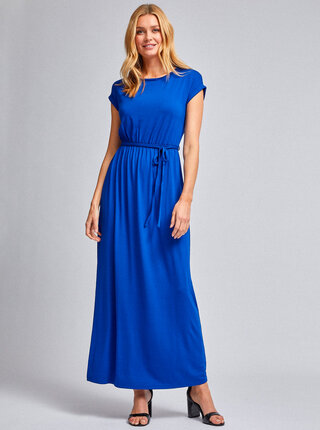 Modré maxišaty Dorothy Perkins