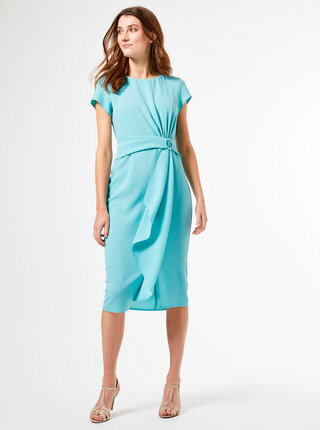 Tyrkysové pouzdrové šaty Dorothy Perkins
