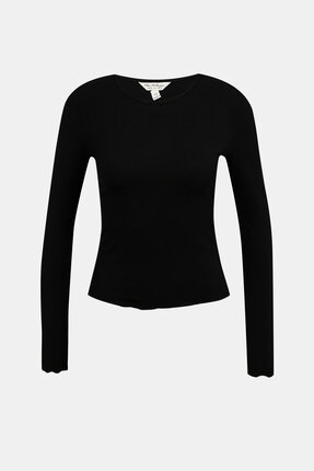 Černé tričko Miss Selfridge