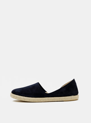 Tmavě modré dámské semišové espadrilky OJJU