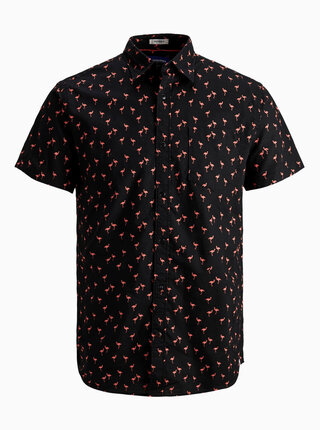 Černá vzorovaná košile Jack & Jones Hex