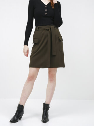 Khaki sukně Dorothy Perkins