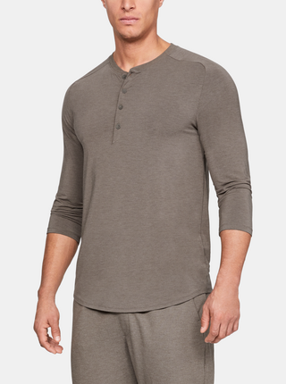 Hnědé pánské pyžamové kraťasy Recovery Under Armour