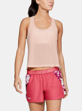 Světle růžové dámské tílko Mesh Under Armour