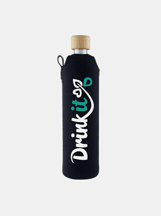 Skleněná láhev v neoprenovém obalu Drinkit Klasik 500 ml