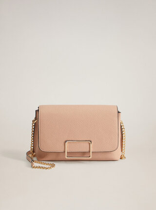 Růžová crossbody kabelka Mango Ribera