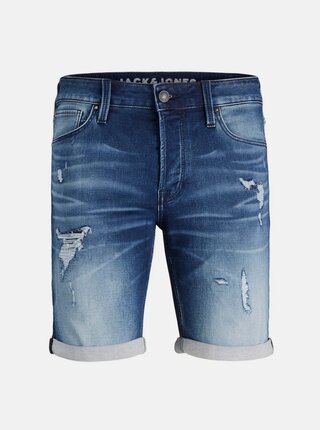 Modré džínové kraťasy Jack & Jones Rick